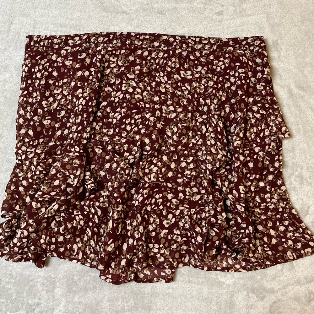 A Beautiful Soul Ruffle Skirt Cheetah Print